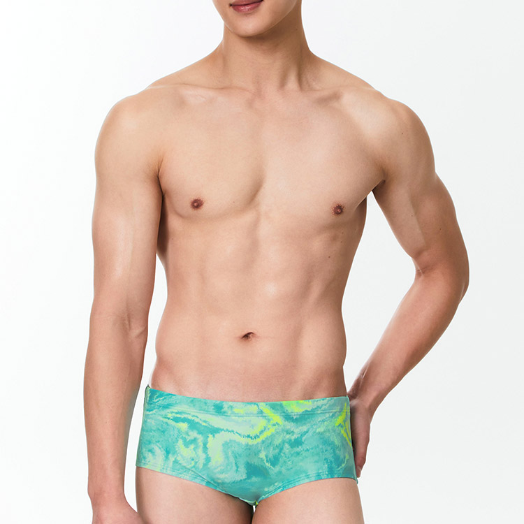 SENTI Blooming Season Valentine's Square Leg Swimsuit Mint [MSP-24467]