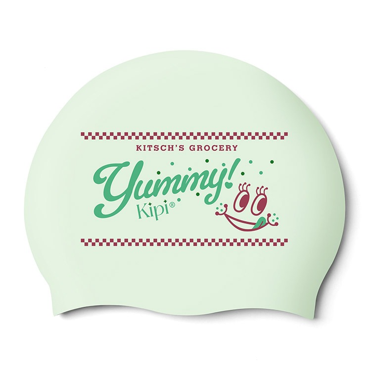 KITSCH PITCH Yam Yam Good Silicone Swim Cap Pale Mint [KPE1CS008 (PMT)] 상품컷
