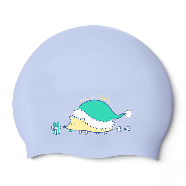 KITSCH PITCH Tiny Santa Silicone Swim Cap Pale Lavender [KPD1CS009] 상품컷