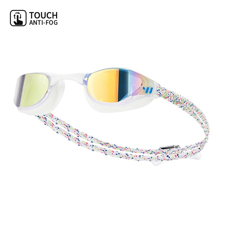 SWAVE Sniper Touch ミラー 水泳ゴーグル クリアホワイト [SW-TAC001MR(CLR WHT) Antifog くもり止め]
