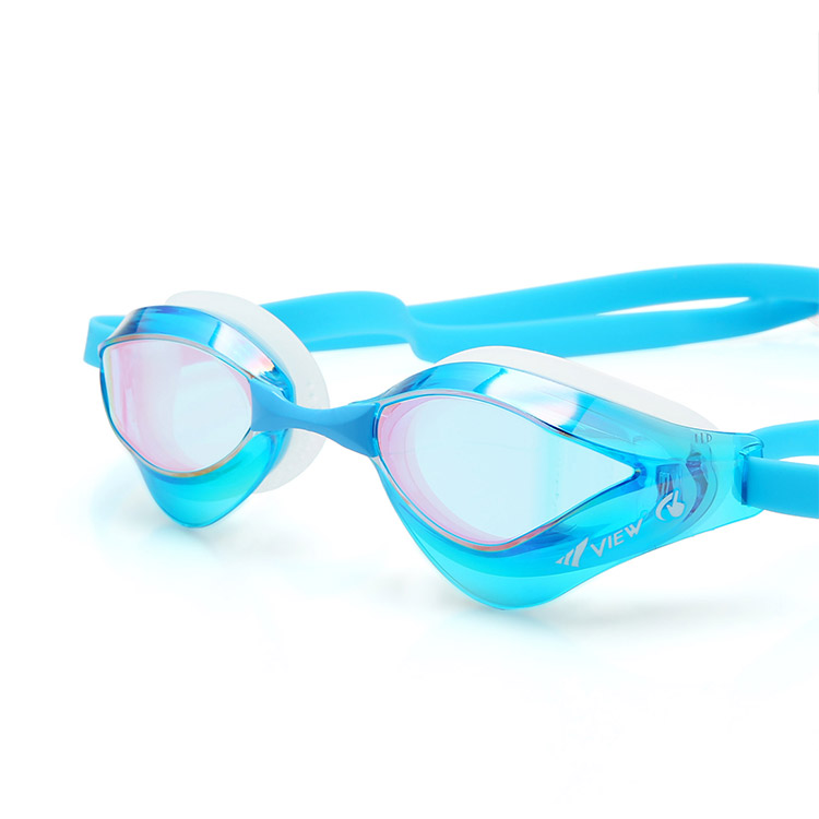 VIEW Blade Orca Swipe Antifog Mirrored Goggles Aqua [V230ASAMC (AMP) World Aquatics Approved] 디테일