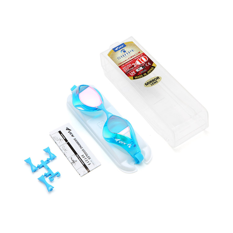 VIEW Blade Orca Swipe Antifog Mirrored Goggles Aqua [V230ASAMC (AMP) World Aquatics Approved] 디테일
