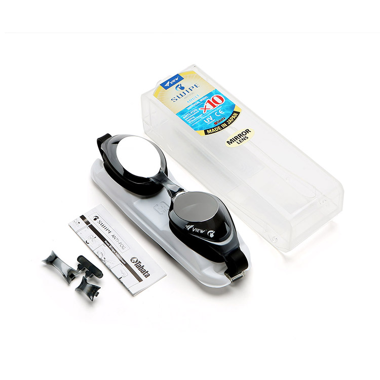 VIEW Easy Fit Swipe ミラー 水泳ゴーグル ブラックシルバー [V630ASAM (BKDSL) Antifog くもり止め] 디테일