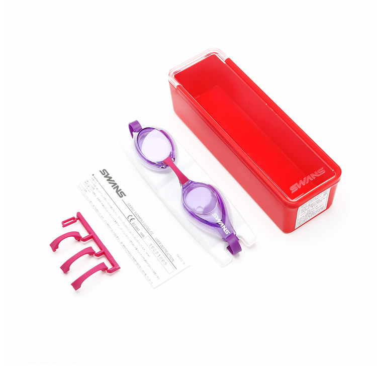SWANS Aqua Lightning Goggles Purple [SR-3N (C/PUR) World Aquatics Approved] 디테일