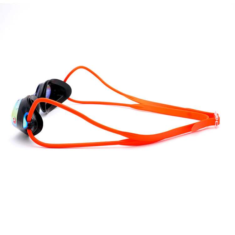 SWANS SRX Premium Antifog Mirrored Goggles Smoke Orange [SRX-M PAF (SMOR) World Aquatics Approved] 디테일