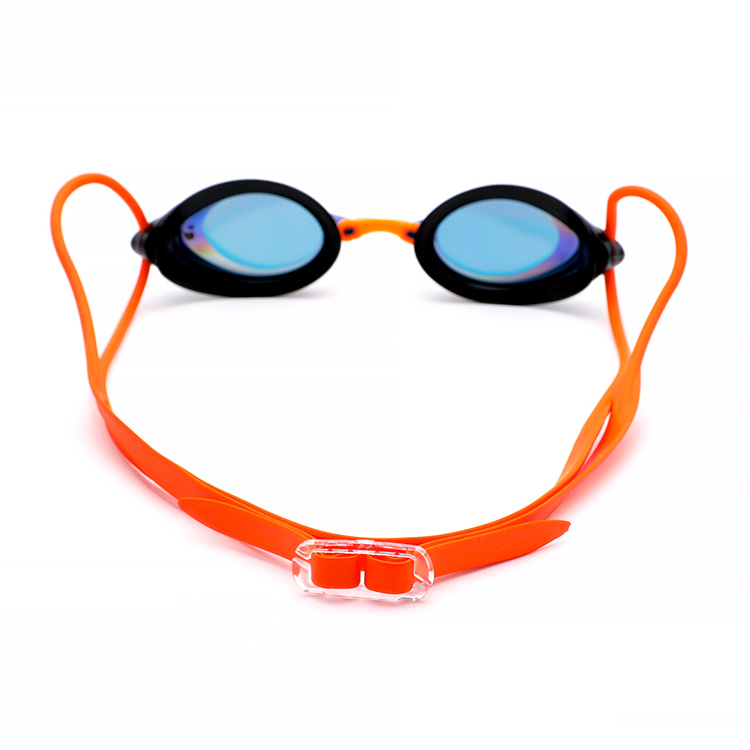 SWANS SRX Premium Antifog Mirrored Goggles Smoke Orange [SRX-M PAF (SMOR) World Aquatics Approved] 디테일