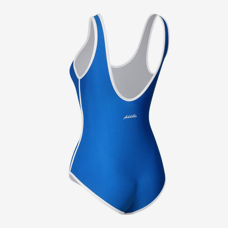 ADDIBLE Women's Light U-Back Swimsuit Marine Blue [ASWBU018 (BLU)] 디테일