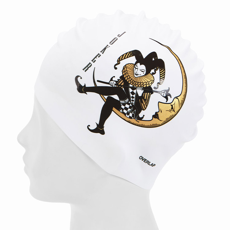 OVERLAP Joker Silicone Swim Cap Gold [OLSC001 (GD)] 디테일