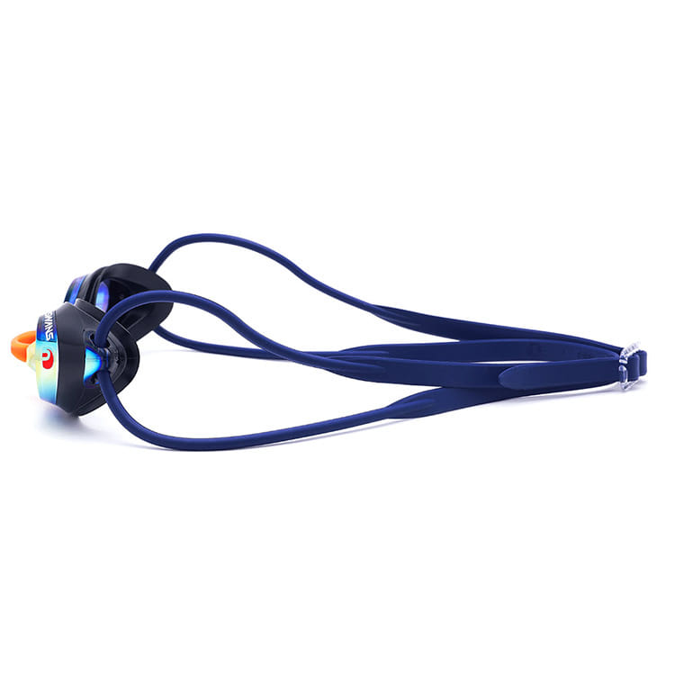 SWANS SRX Premium Antifog Mirrored Goggles Navy [SRX-M PAF (NAVOR) World Aquatics Approved] 디테일