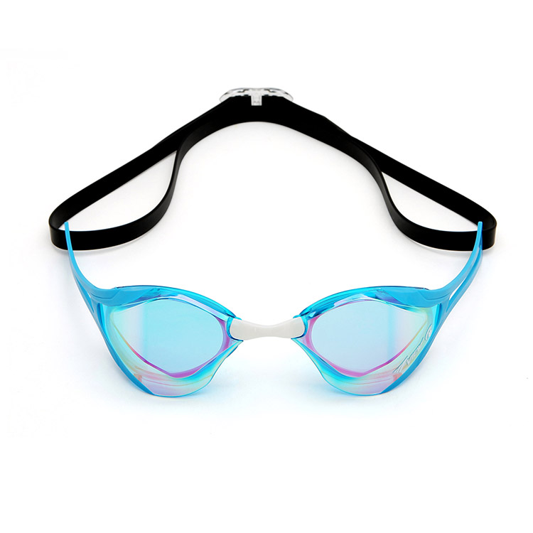 VIEW BladeF Zero Swipe Antifog Mirrored Non-Cushioned Goggles Sky Blue [V128SAM(AMP) World Aquatics Approved] 디테일
