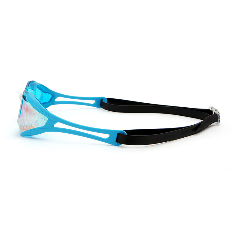 VIEW BladeF Zero Swipe Antifog Mirrored Non-Cushioned Goggles Sky Blue [V128SAM(AMP) World Aquatics Approved] 디테일
