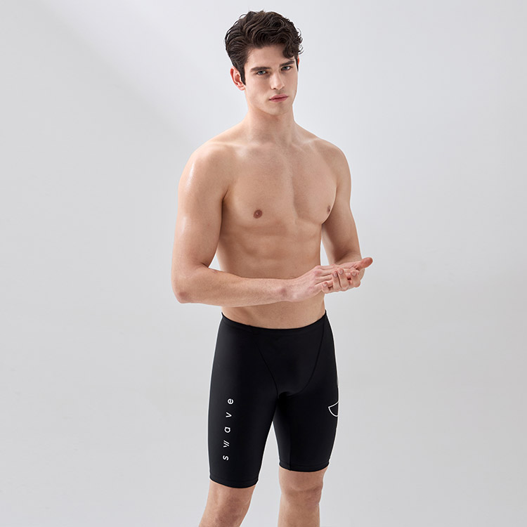 SWAVE Men's Urbane Jammer Swimsuit Black [SWB1MS003 (Black)] 디테일