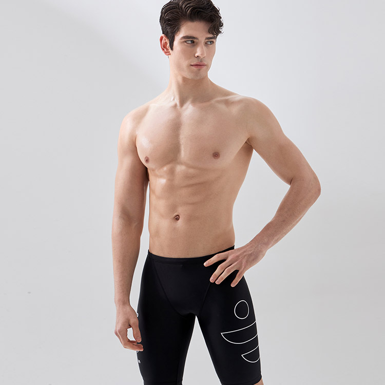 SWAVE Men's Urbane Jammer Swimsuit Black [SWB1MS003 (Black)] 디테일
