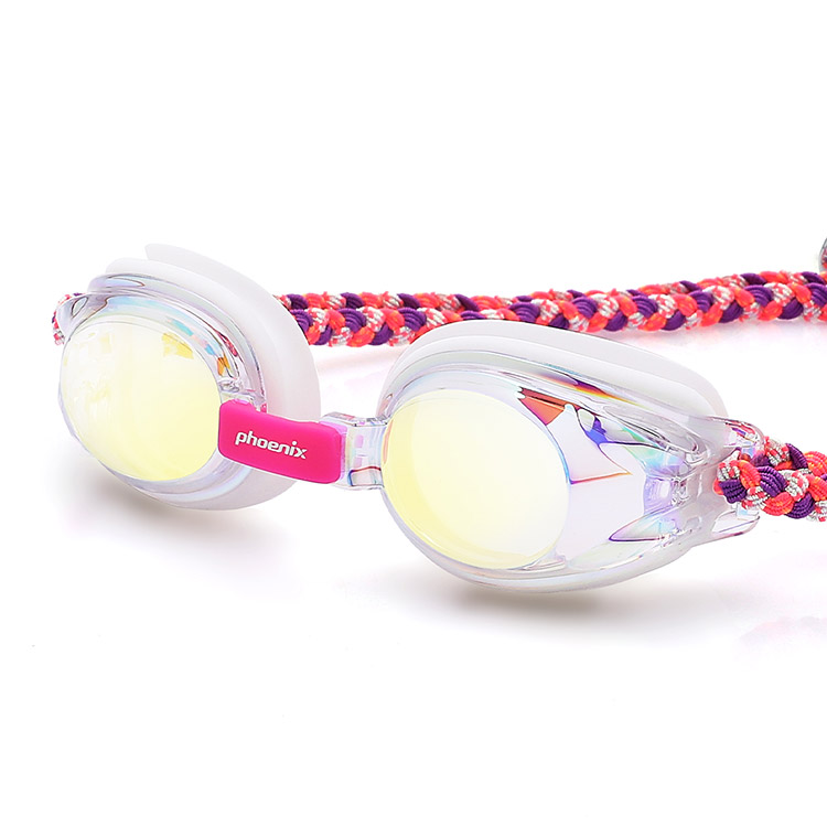 PHOENIX Kids Fabric Mirrored Swim Goggle Pink [PN-505JM FB (PK)] 디테일