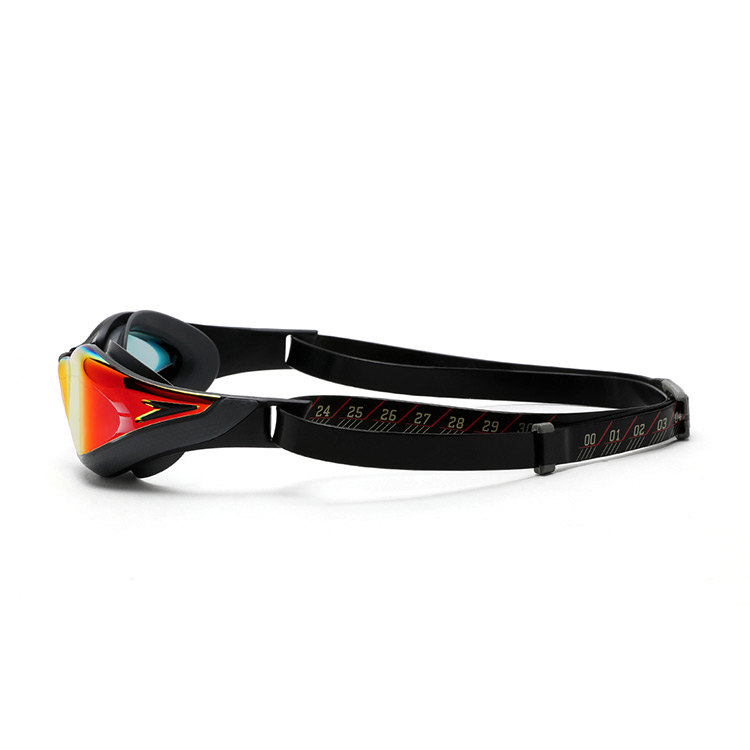 SPEEDO Fastskin Pure Focus ミラー ゴーグル ブラック レッド Asianfit [8-11779A260 FINA承認 ] 디테일