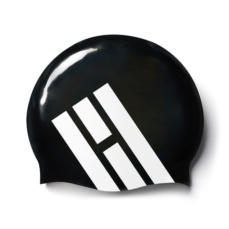 OVERLAP Heaven And Earth Wrinkle Free Swim Cap Black [OLSC034 (BLK)] 디테일
