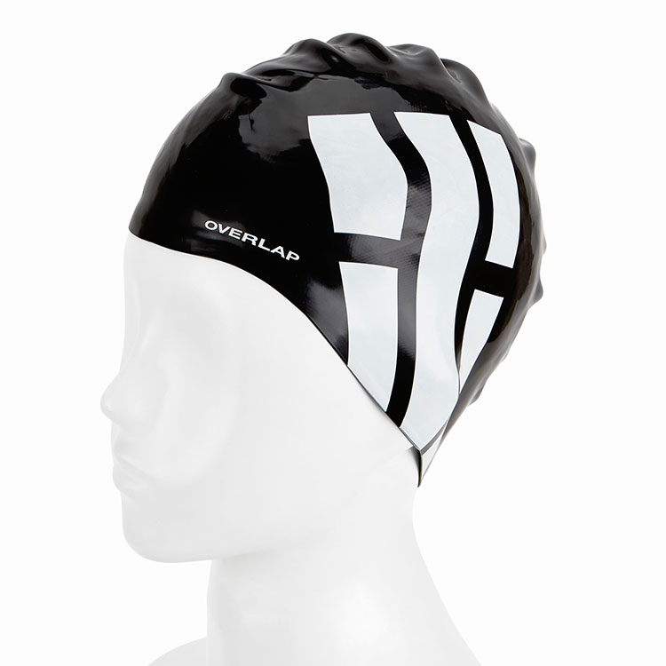 OVERLAP Heaven And Earth Wrinkle Free Swim Cap Black [OLSC034 (BLK)] 디테일