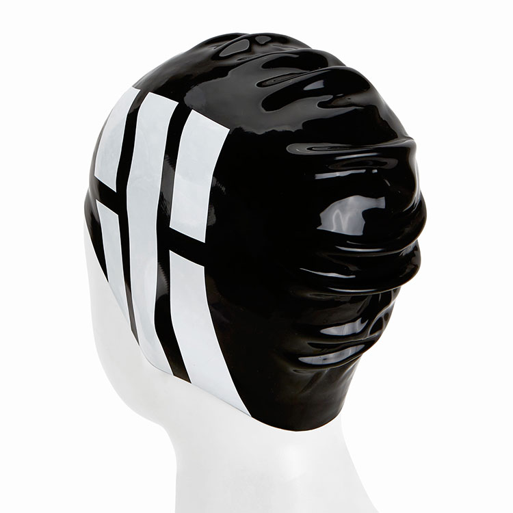 OVERLAP Heaven And Earth Wrinkle Free Swim Cap Black [OLSC034 (BLK)] 디테일