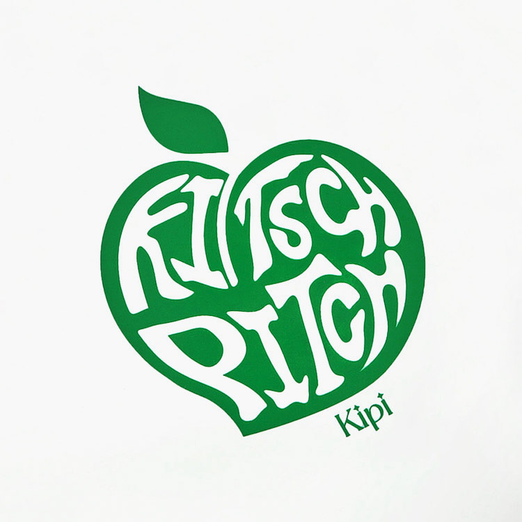 KITSCH PITCH Peach Stamp シリコン スイムキャップ ホワイト [KPC1CS002 (WHT) 水泳帽] 디테일