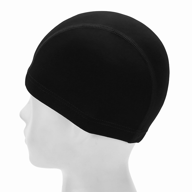 GANASWIM Plain ストレッチ スイムキャップ ブラック [GANASWIM PLAN SPAN CAP 水泳帽] 디테일