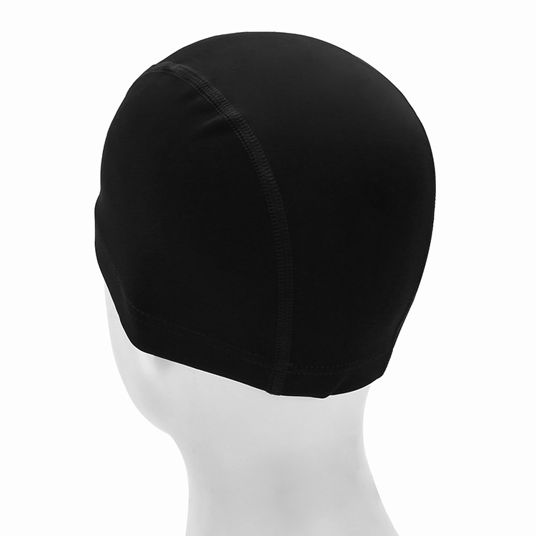 GANASWIM Plain ストレッチ スイムキャップ ブラック [GANASWIM PLAN SPAN CAP 水泳帽] 디테일