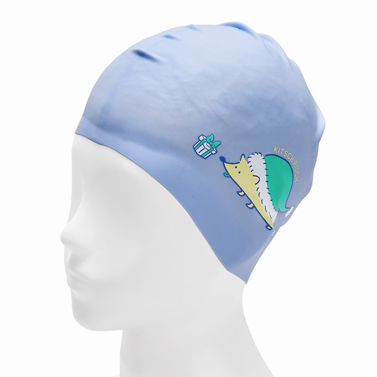 KITSCH PITCH Tiny Santa Silicone Swim Cap Pale Lavender [KPD1CS009] 디테일