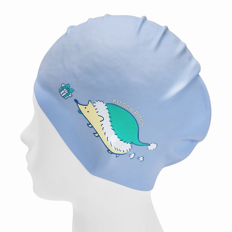 KITSCH PITCH Tiny Santa Silicone Swim Cap Pale Lavender [KPD1CS009] 디테일