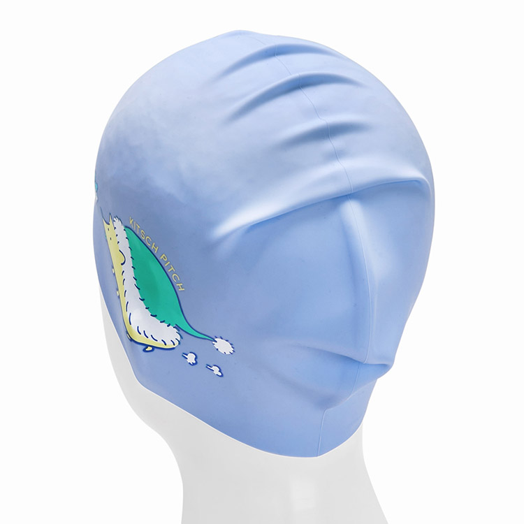 KITSCH PITCH Tiny Santa Silicone Swim Cap Pale Lavender [KPD1CS009] 디테일