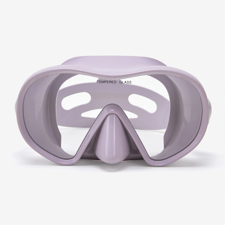 Clear Swim Snorkel Mask パープル