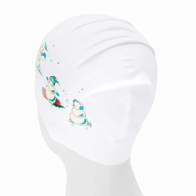 KITSCH PITCH Winter Adventure Silicone Swim Cap White [KPD1CS001] 디테일