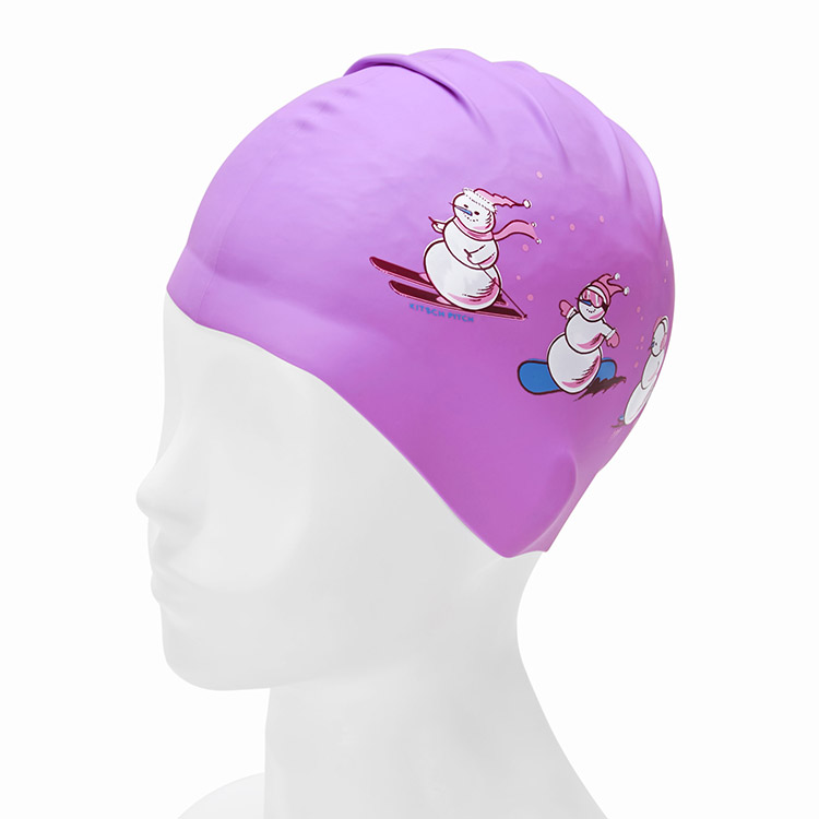 KITSCH PITCH Winter Adventure Silicone Swim Cap Violet [KPD1CS002] 디테일