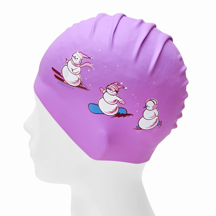 KITSCH PITCH Winter Adventure Silicone Swim Cap Violet [KPD1CS002] 디테일