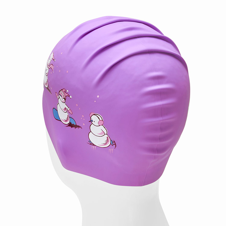 KITSCH PITCH Winter Adventure Silicone Swim Cap Violet [KPD1CS002] 디테일