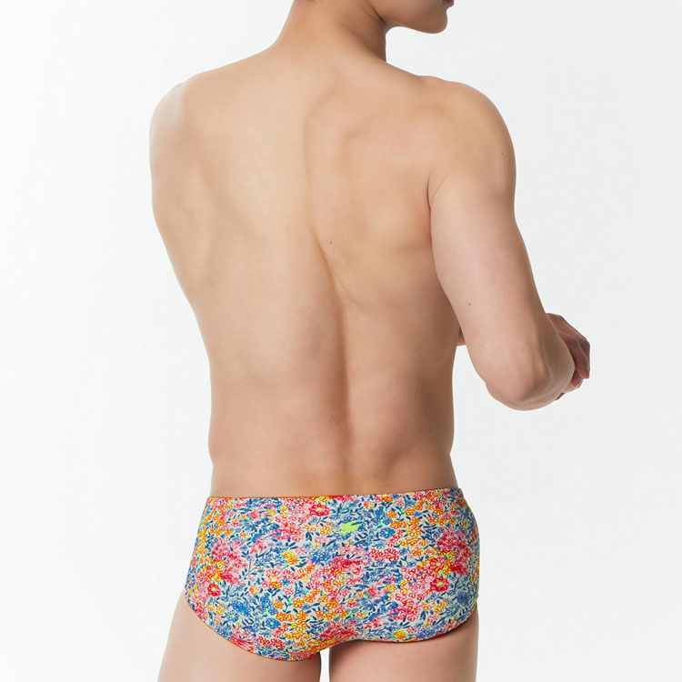 SENTI Men's Blooming Season Marigold Short Square Rainbow [MSP-24463 (RW)] 디테일