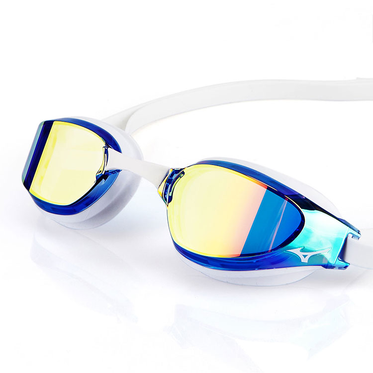 MIZUNO GX Sonic Eye G ミラー 水泳ゴーグル ブルーオレンジ [N3JEA32122 WA承認] 디테일