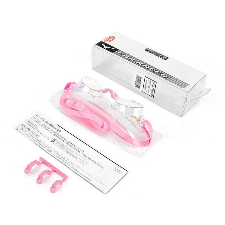 MIZUNO Excel Eye Racer Mirrored Non-Cushioned Goggles Clear Pink [N3JEB85106 World Aquatics Approved] 디테일