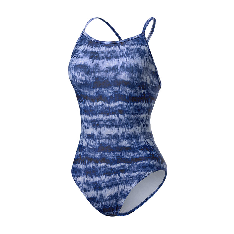 SENTI Women's Blooming Season Cloudy Single Back Swimsuit Navy [WSM-24944] 디테일