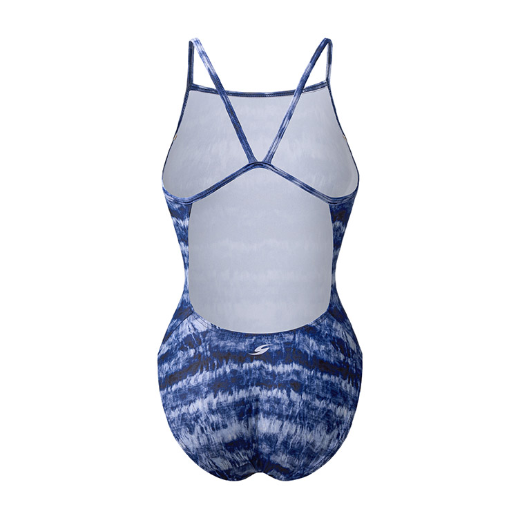 SENTI Women's Blooming Season Cloudy Single Back Swimsuit Navy [WSM-24944] 디테일