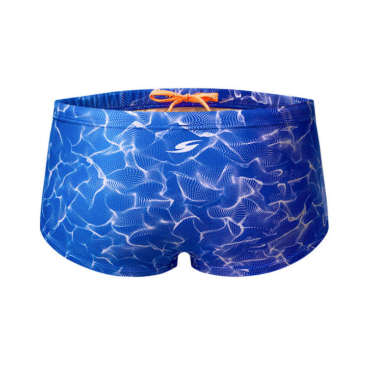 SENTI Men's Blooming Season Glimmer Square Leg Swimsuit Blue [MSP-24472] 디테일