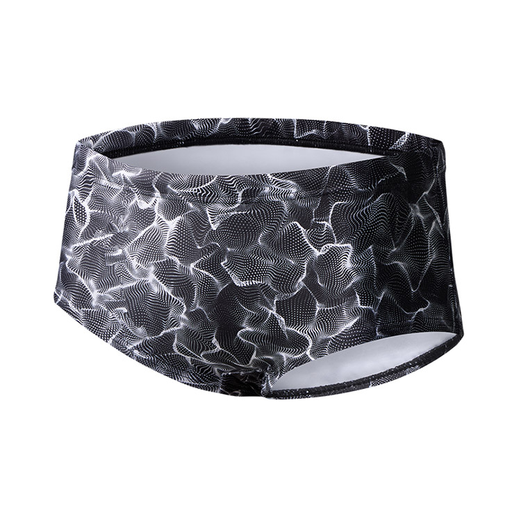 SENTI Men's Blooming Season Glimmer Square Leg Swimsuit Black [MSP-24473] 디테일