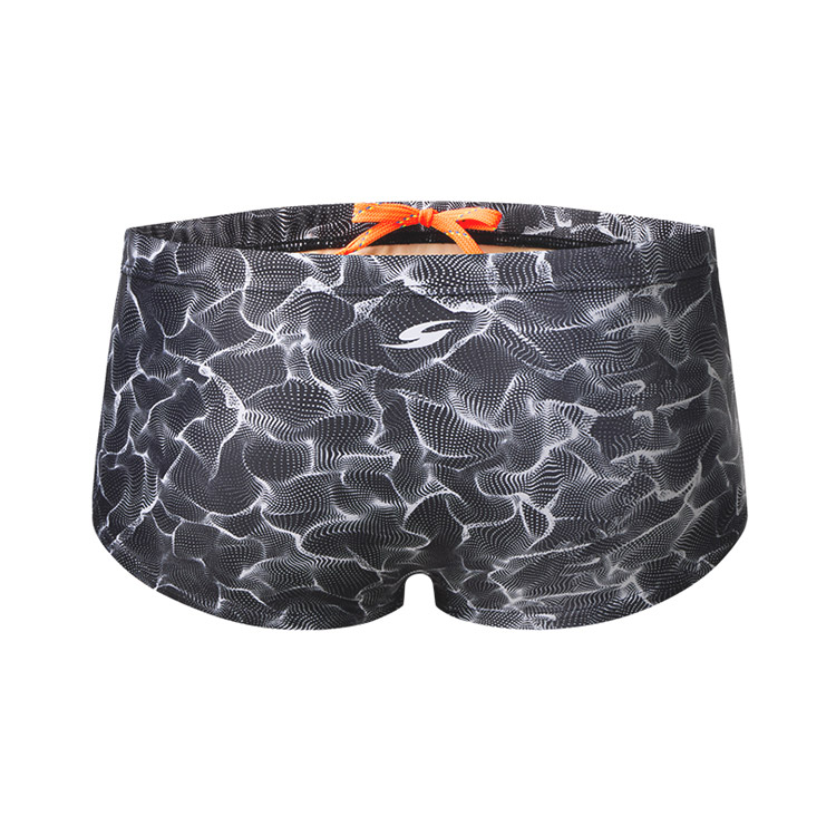 SENTI Men's Blooming Season Glimmer Square Leg Swimsuit Black [MSP-24473] 디테일