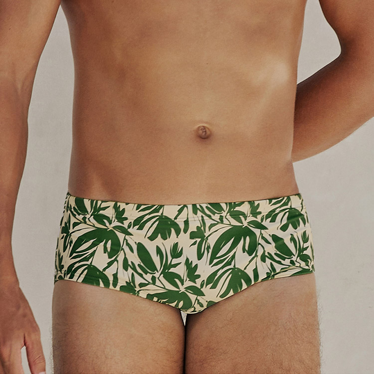 SENTI Men's Ready For Holiday Tuscana Square Leg Swimsuit Green [MSP-24476 (GN)] 디테일