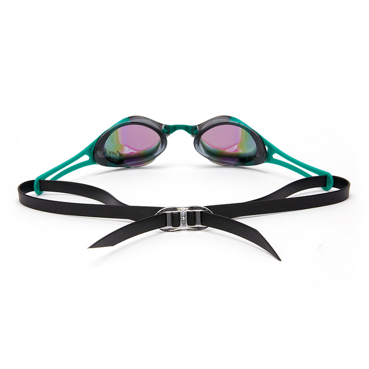 VIEW BladeF Zero Swipe Antifog Mirrored Non-Cushioned Goggles Smoke Emerald [V128SAM(SKEM) World Aquatics Approved] 디테일