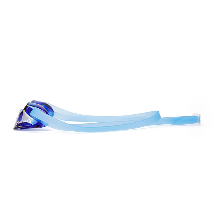VIEW Blade Swipe Antifog Mirrored Non-Cushioned Goggles Blue [V121SAM (CBLBL) World Aquatics Approved] 디테일