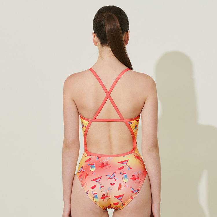 SWAVE レディース Sunny Funny Beach Crossバック水着 ピッチ[SWE1WS024 トレーニング] 디테일