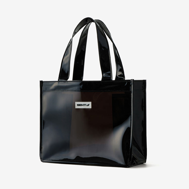 SENTI Enamel Small Tote Bag Swim Bag Black [SB-221 (BK)] 디테일
