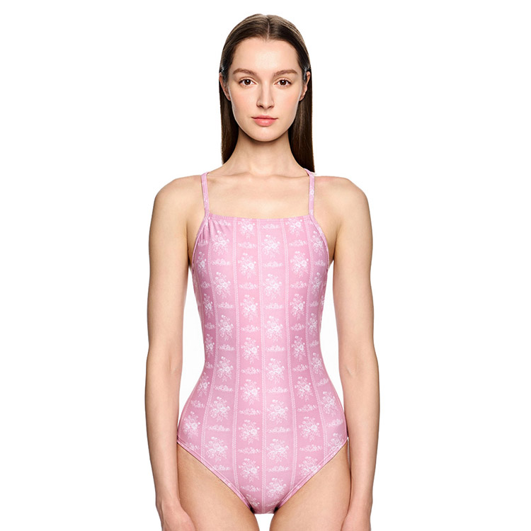 HOOG レディース Rococo ミディアムカットDouble Tieバック水着 ライトピンク [WSA2174 フィットネス水着 おしゃれ] 디테일