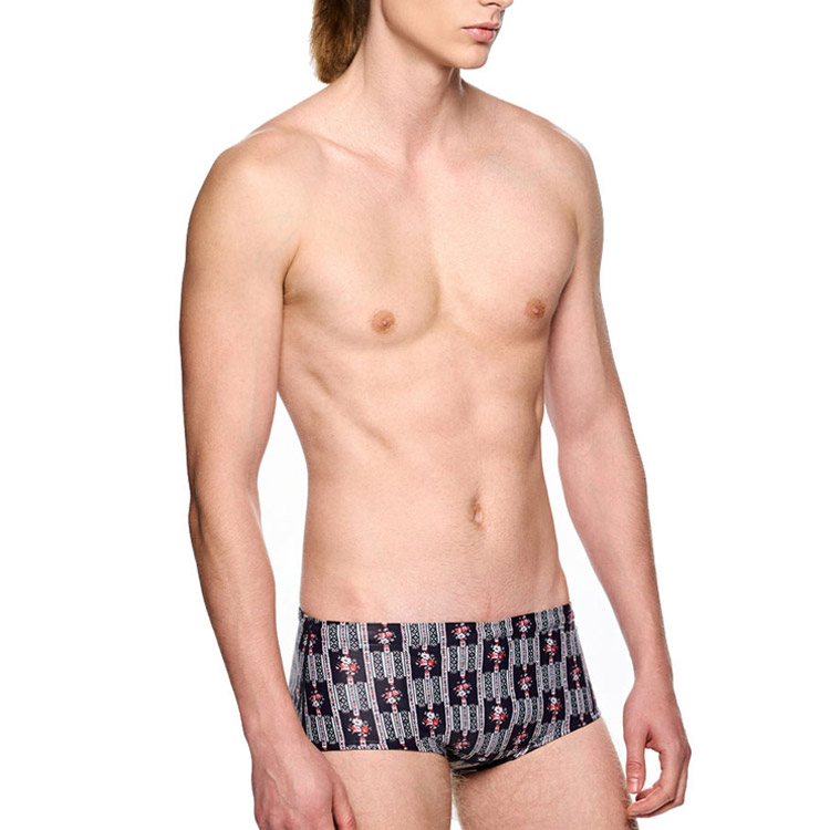 HOOG メンズ Rococo Slimfit ショートスパッツ水着 ブラックベリー [MFA969 フィットネス水着 おしゃれ] 디테일