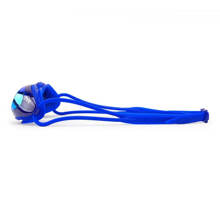 TYR Black Hawk Racing ミラー 水泳ゴーグル シルバー ゴールドロイヤル [LGBHM 755 WA承認] 디테일