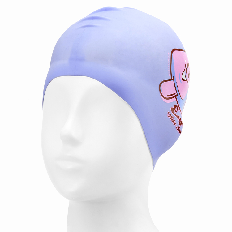 KITSCH PITCH Baby Bear Pop シリコン スイムキャップ ペールラベンダー [KPE1CS015 (PLV) 水泳帽] 디테일